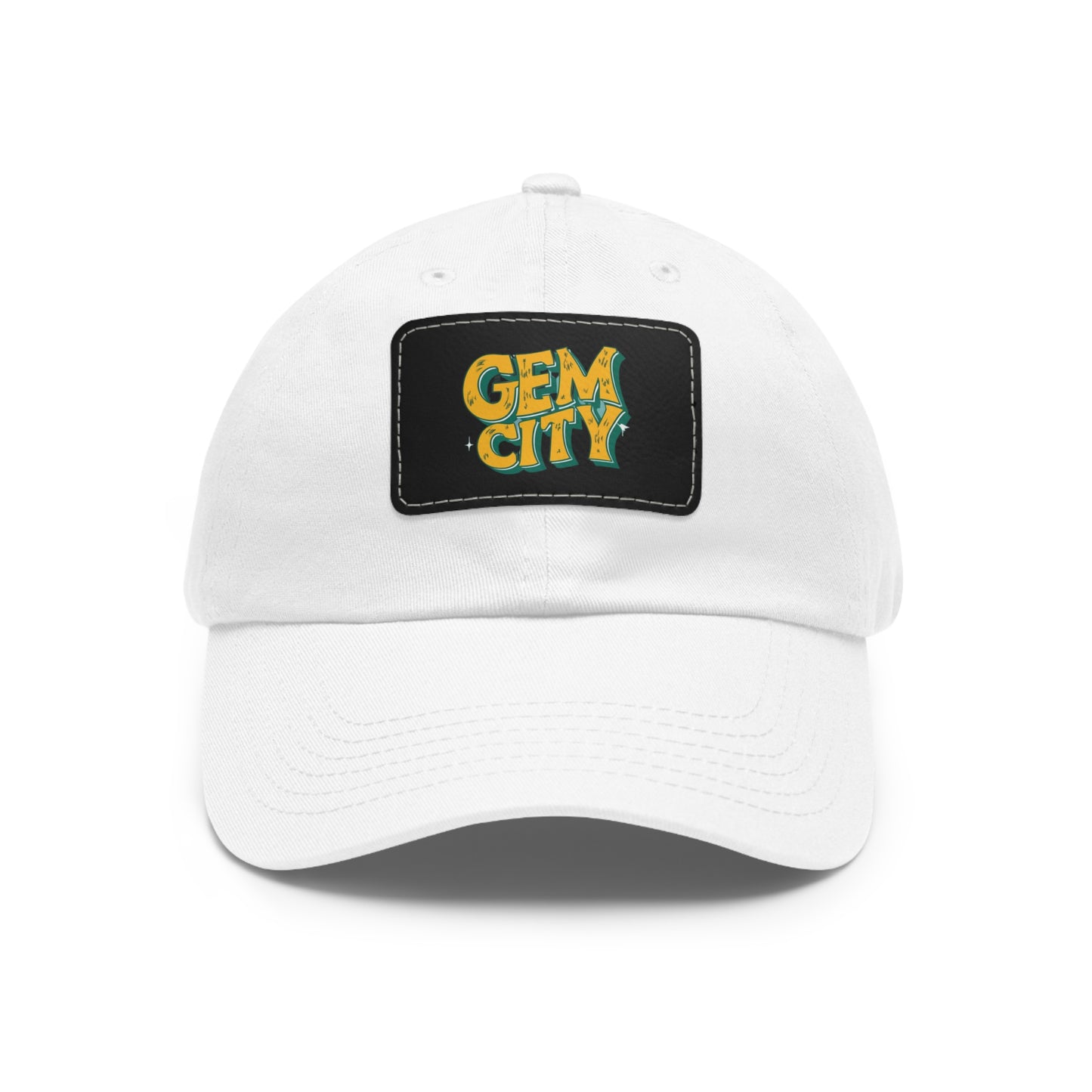 "Gem City Leather Patch Custom Hat - Personalized Headwear"