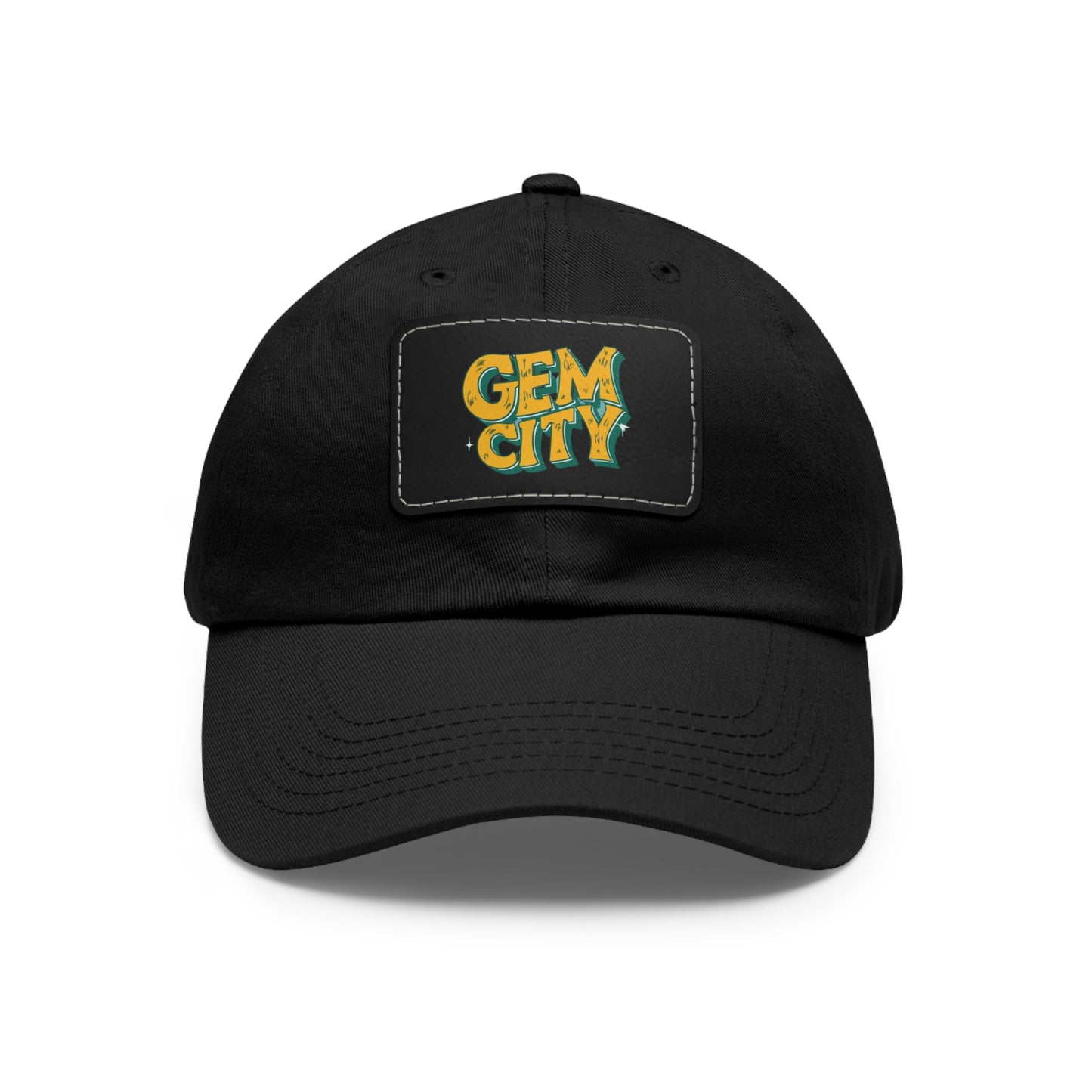 "Gem City Leather Patch Custom Hat - Personalized Headwear"