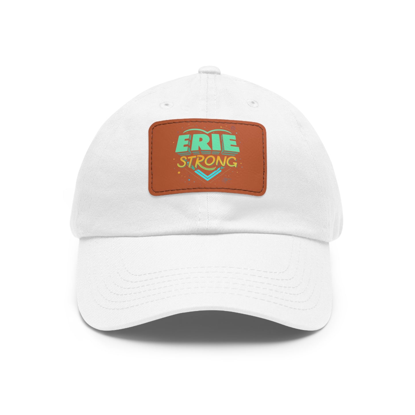 "Erie Strong Custom Leather Patch Premium Quality Hat"