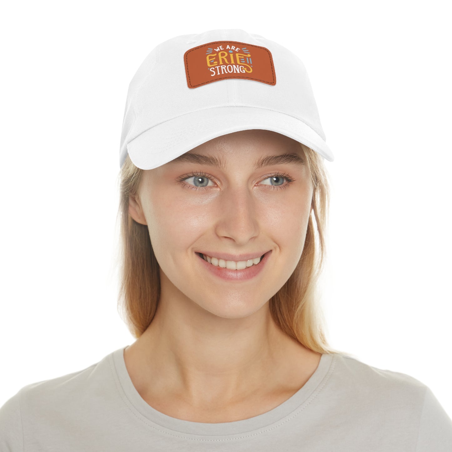 Leather Patch Erie Strong Hat - Durable, Trendy Design