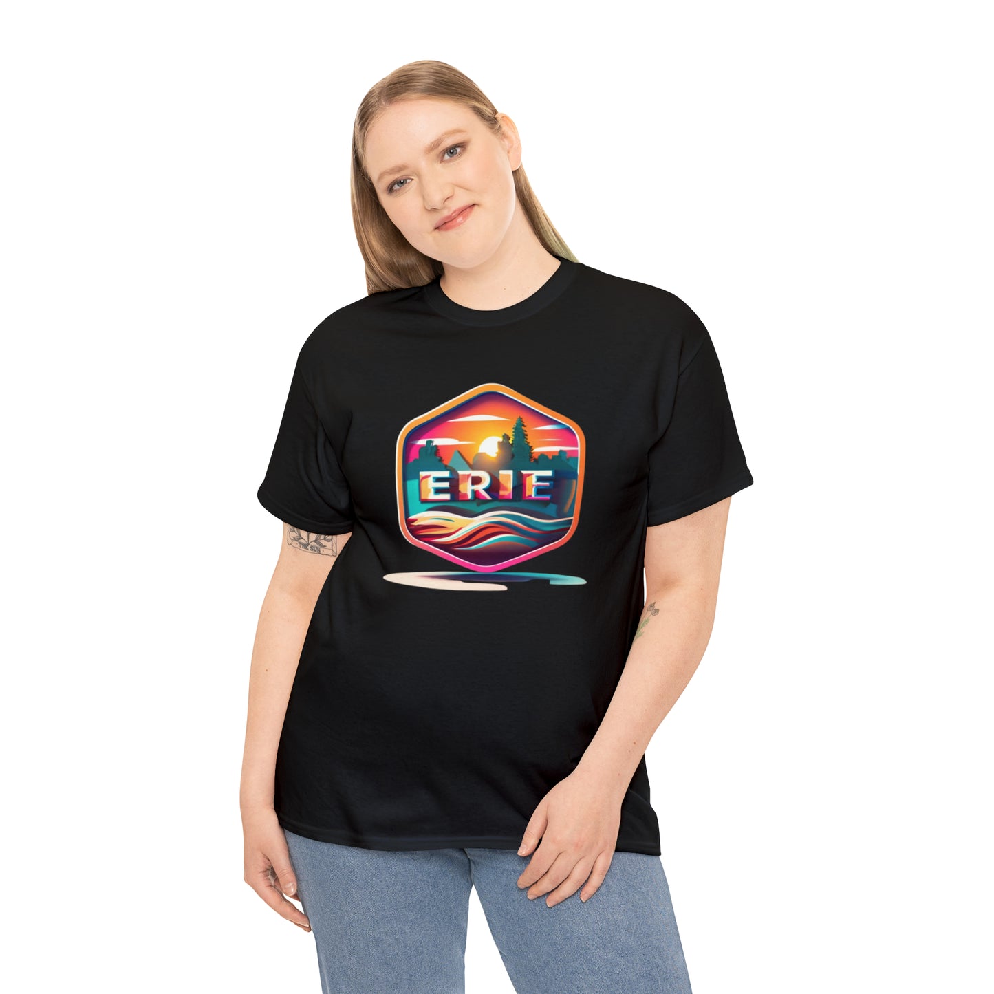 Erie Design Unisex Custom Heavy Cotton Tee Shirt