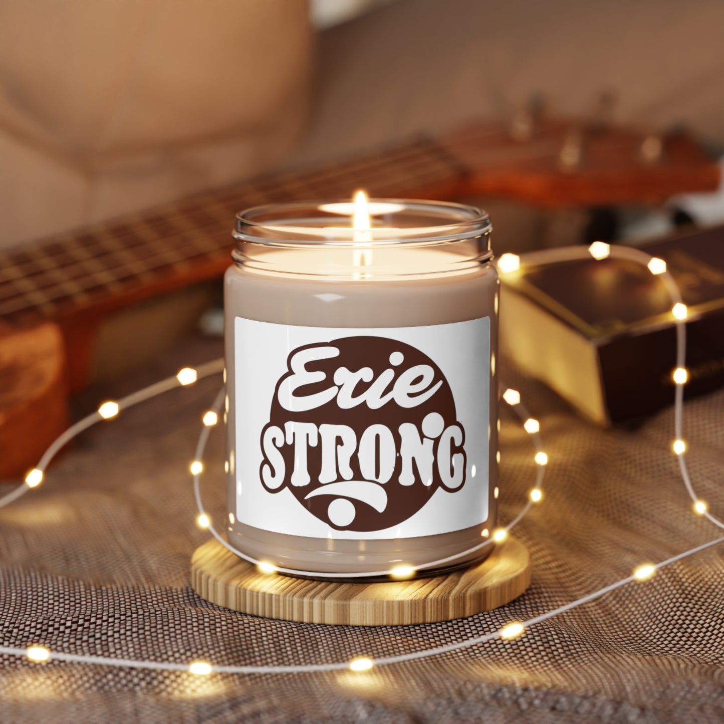 9oz Erie Strong Scented Soy Aromatherapy Candle, Eco-Friendly