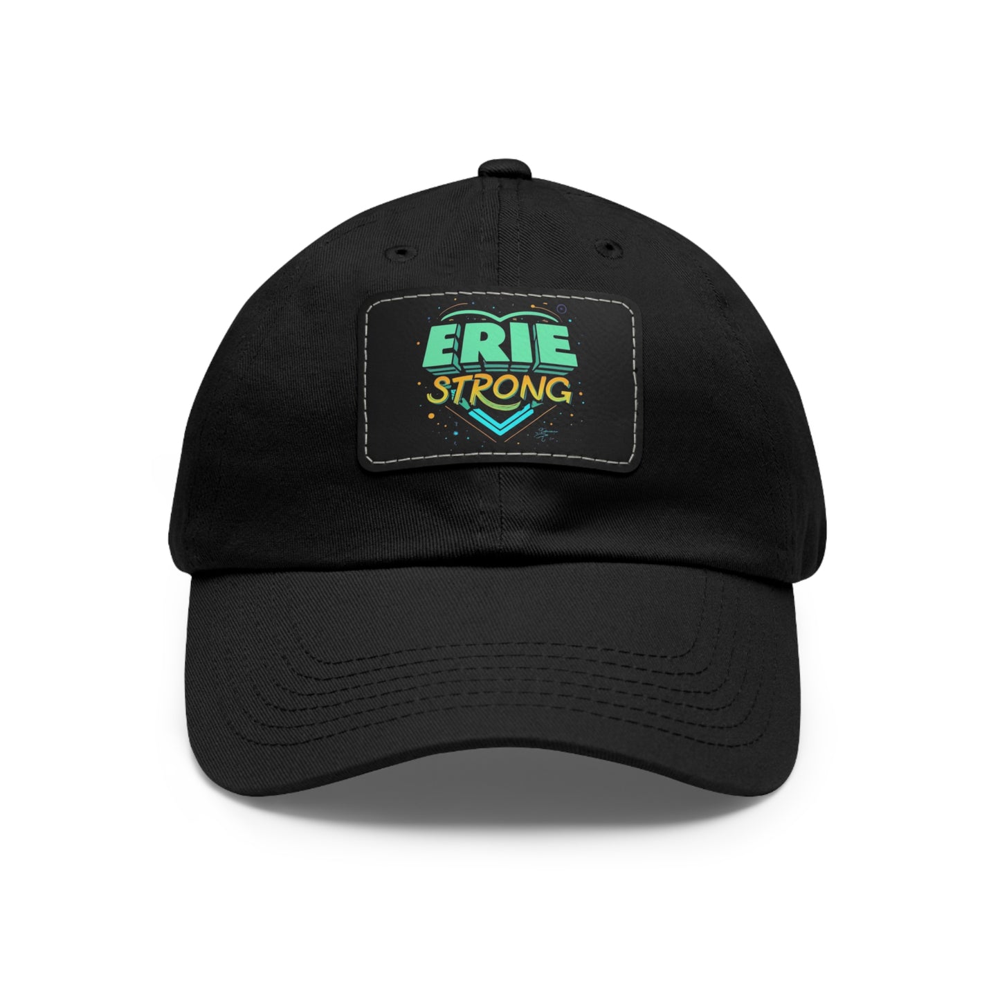 "Erie Strong Custom Leather Patch Premium Quality Hat"