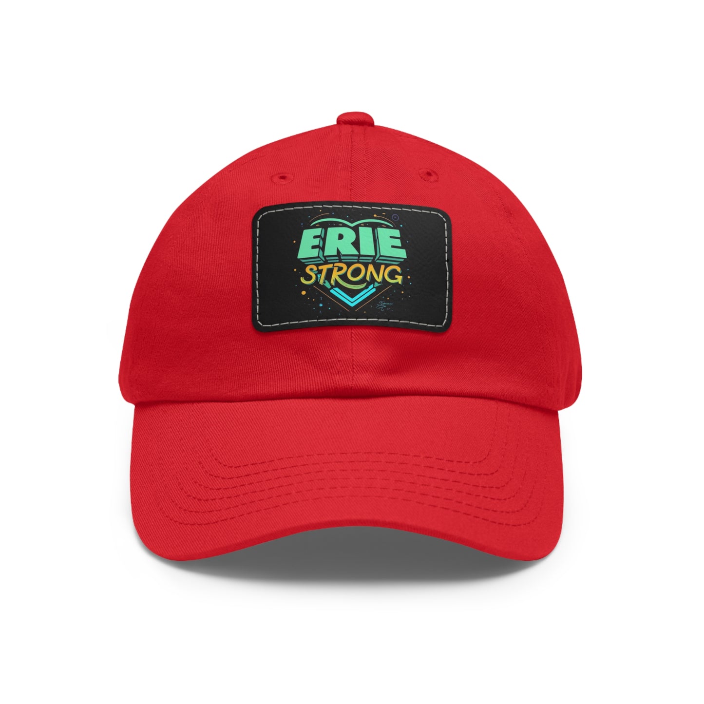 "Erie Strong Custom Leather Patch Premium Quality Hat"