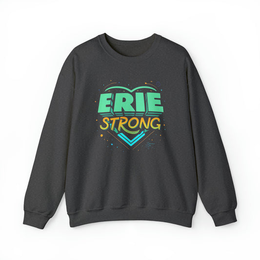 Custom Erie Strong Crewneck Sweatshirt Design