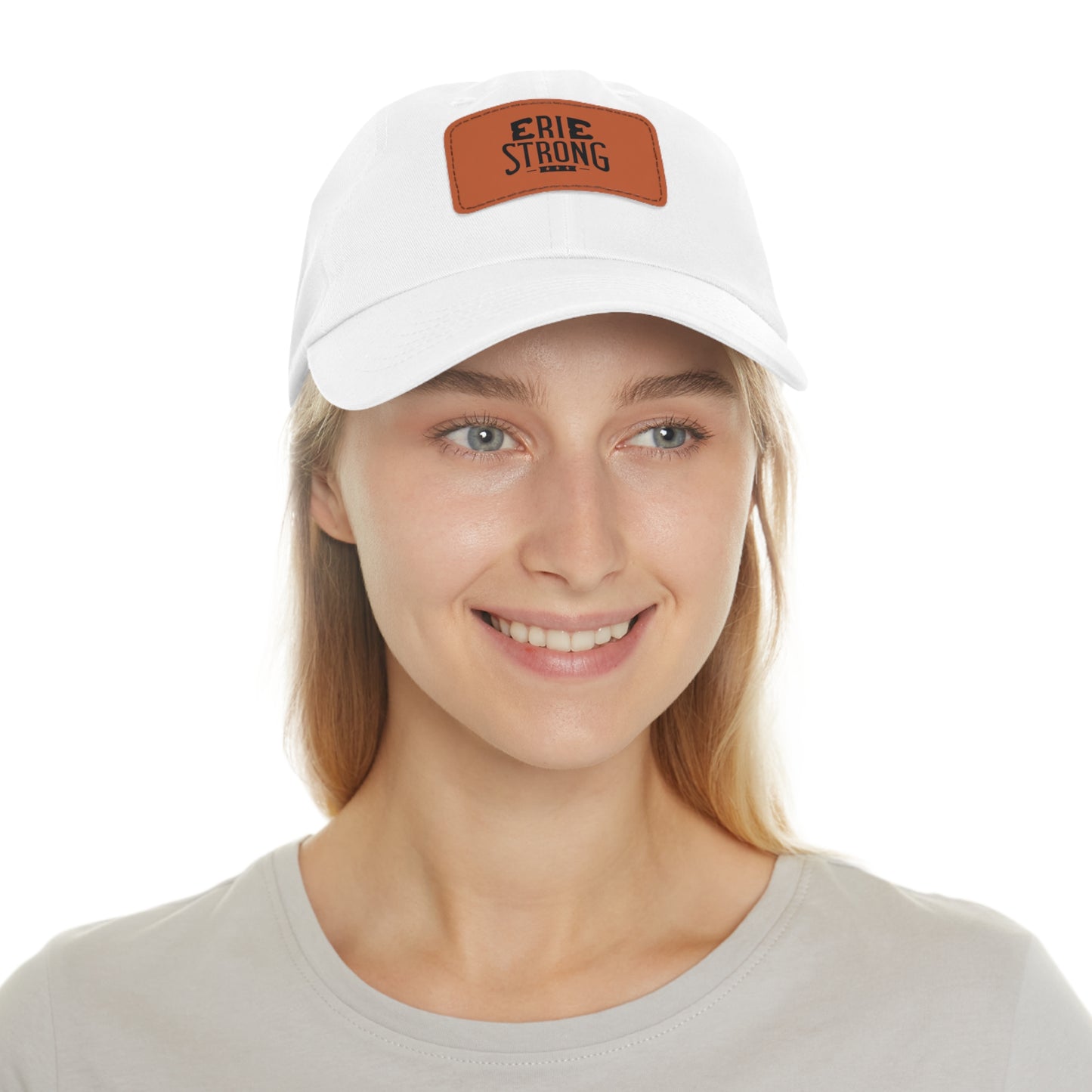 Erie Strong Leather Patch Hat - Unisex Stylish Accessory