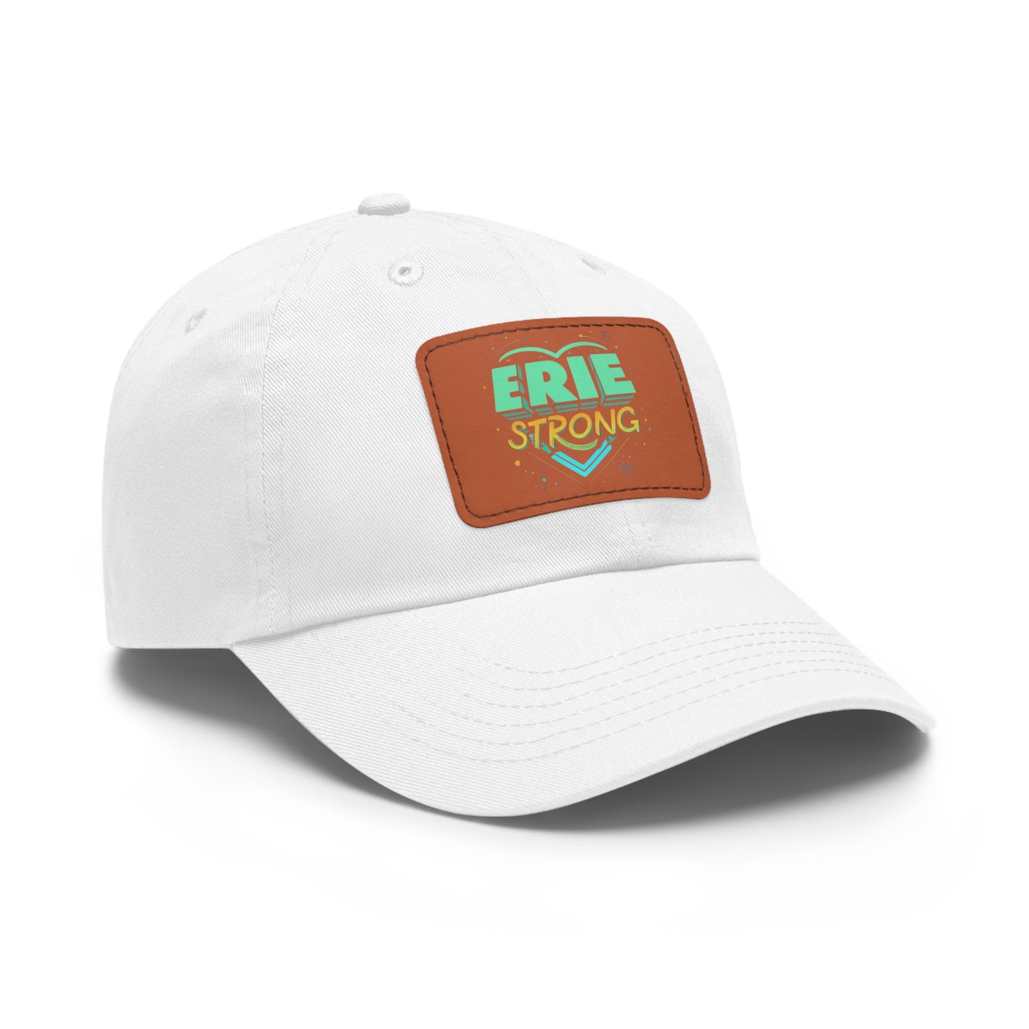 "Erie Strong Custom Leather Patch Premium Quality Hat"