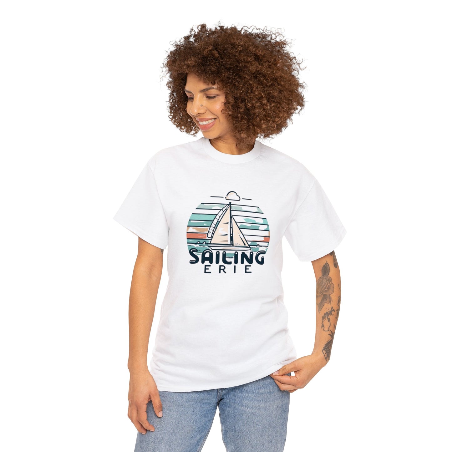 Presque Isle Voyage Tee, Unisex Heavy Cotton, Erie Adventure