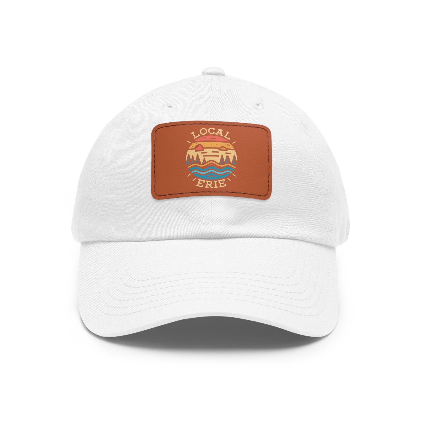 "Premium Erie Design Hat with Leather Patch for Unisex"