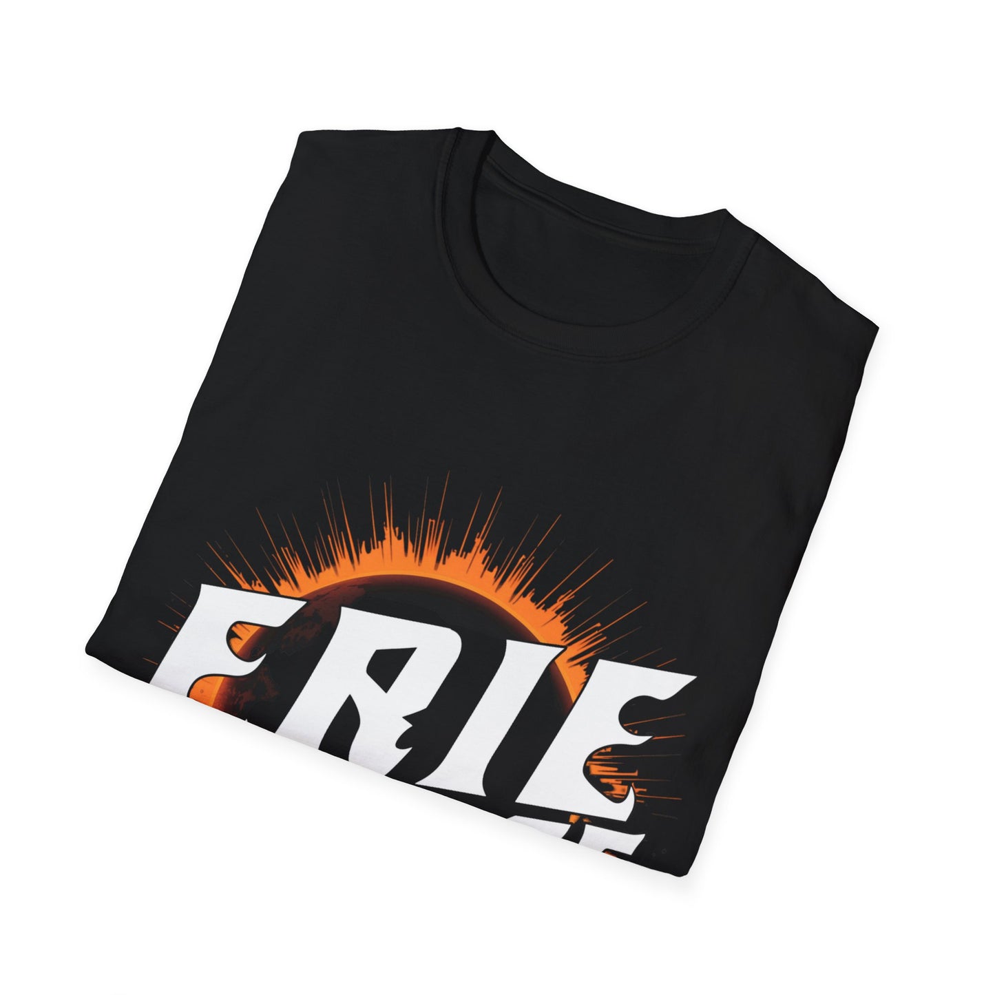 Erie Solar Burst, Unisex Softstyle Tee, Trendy Graphic T-Shirt, Casual Comfort Wear