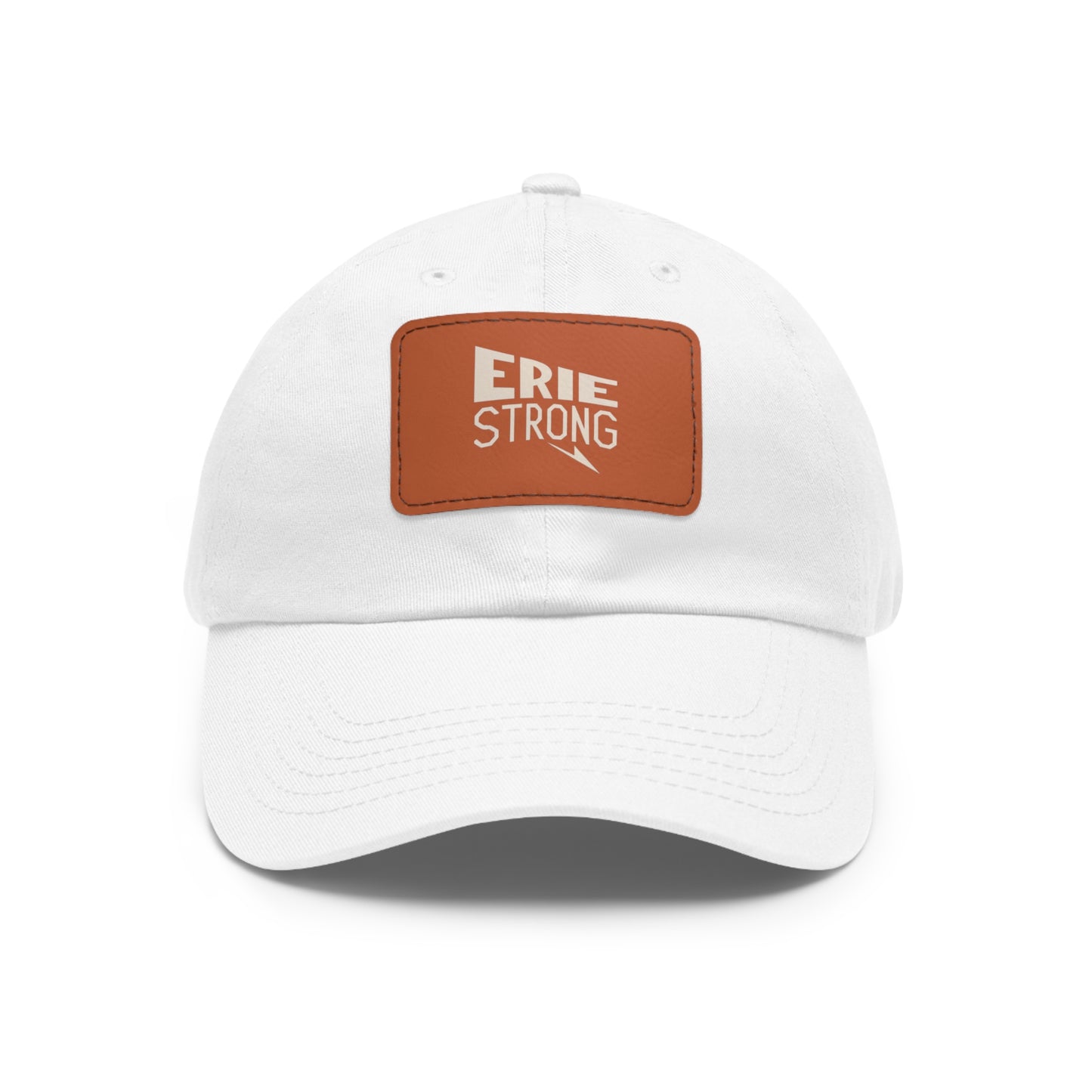 "Erie Strong Leather Patch Hat - Custom Erie Merchandise"