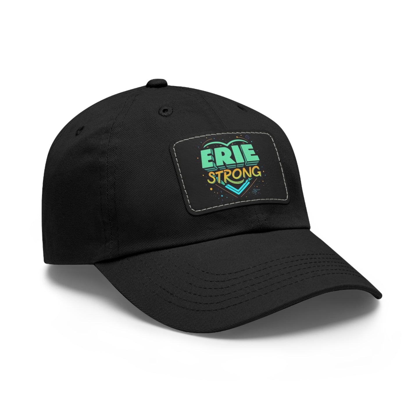 "Erie Strong Custom Leather Patch Premium Quality Hat"