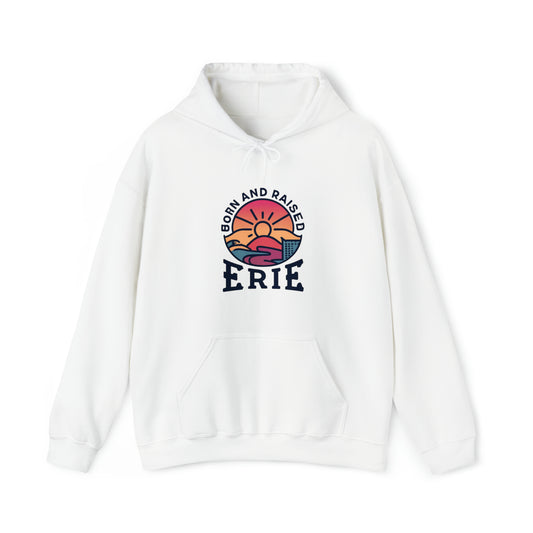 Erie Born and Raised Unisex Custom Drawstring Hoodie