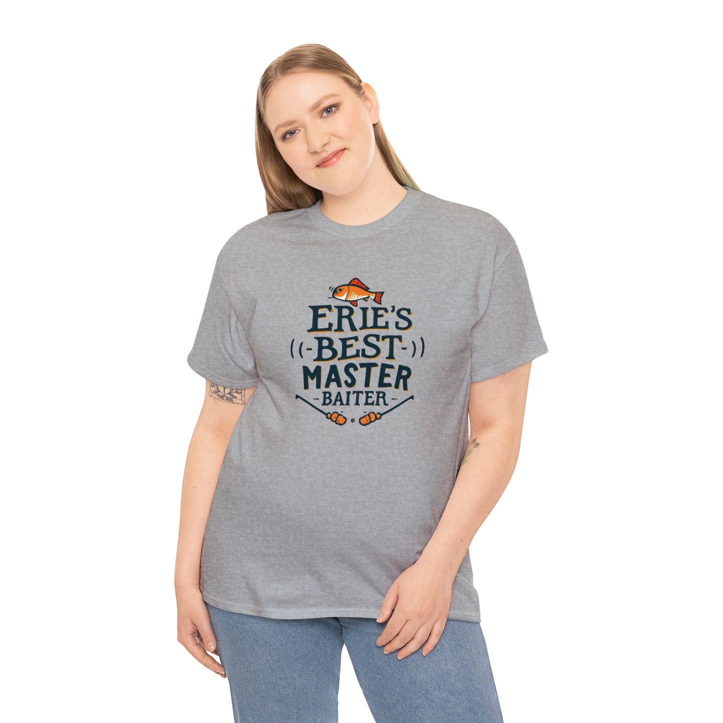 Erie's Best Baiter Unisex Heavy Cotton Fishing Tee