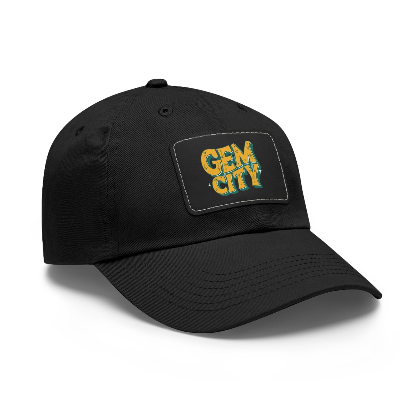 "Gem City Leather Patch Custom Hat - Personalized Headwear"