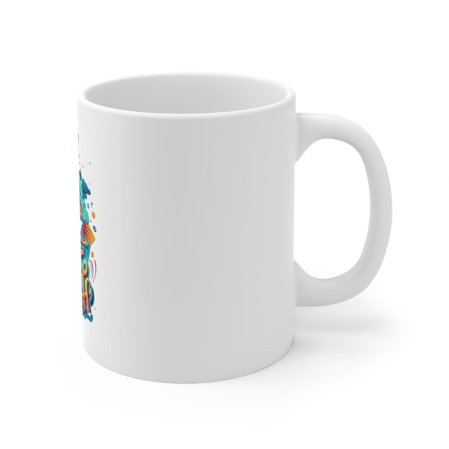 Erie Fish Design 11oz Ceramic Mug - Personalized Gift