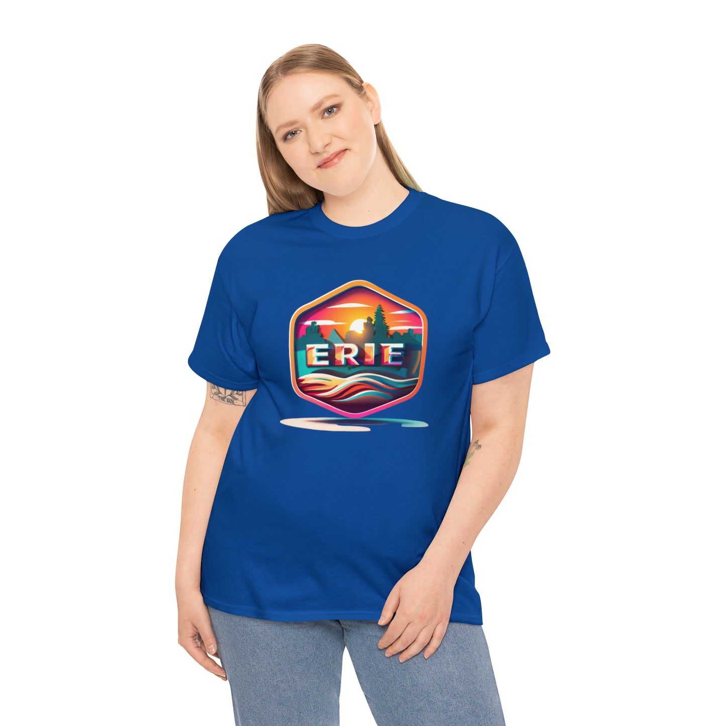 Erie Design Unisex Custom Heavy Cotton Tee Shirt