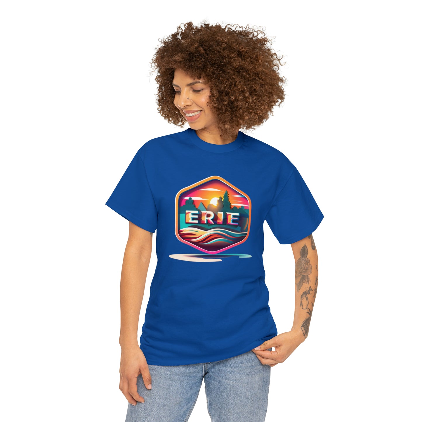 Erie Design Unisex Custom Heavy Cotton Tee Shirt