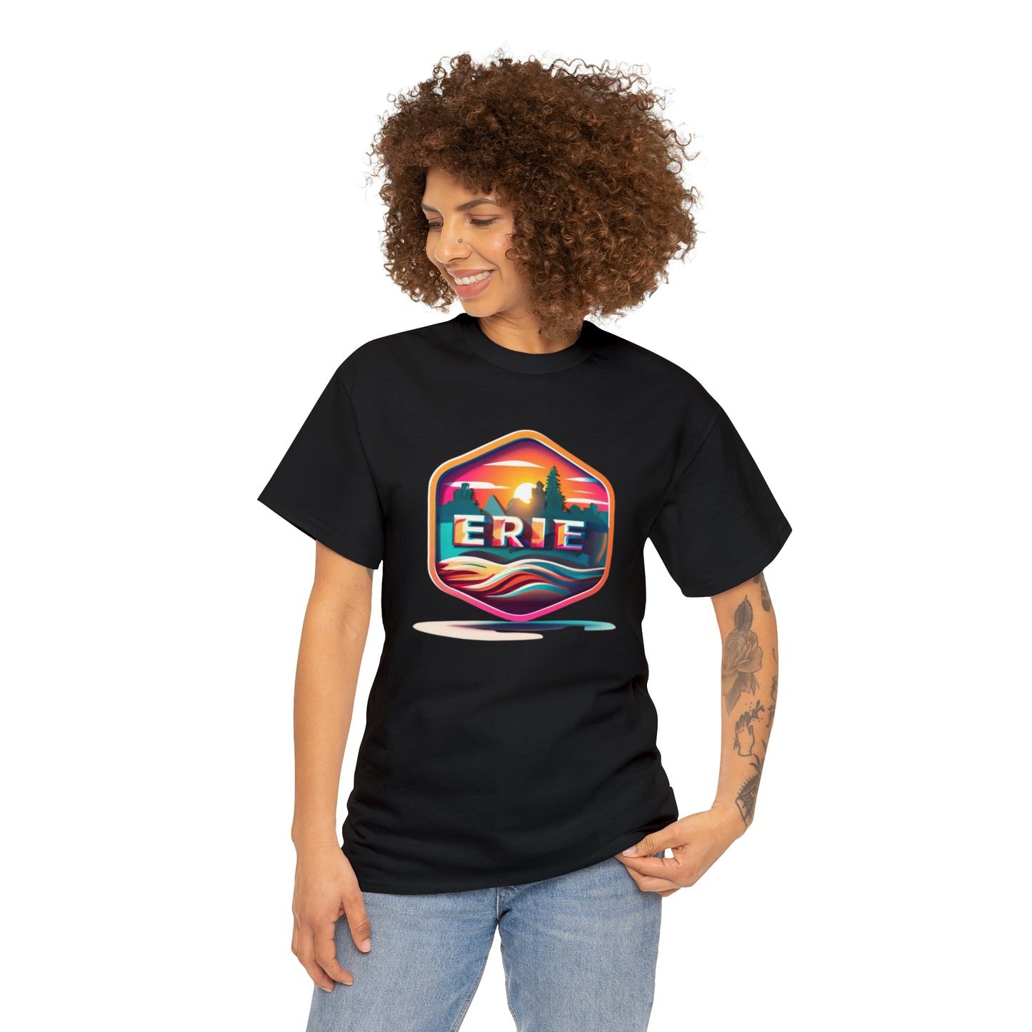 Erie Design Unisex Custom Heavy Cotton Tee Shirt