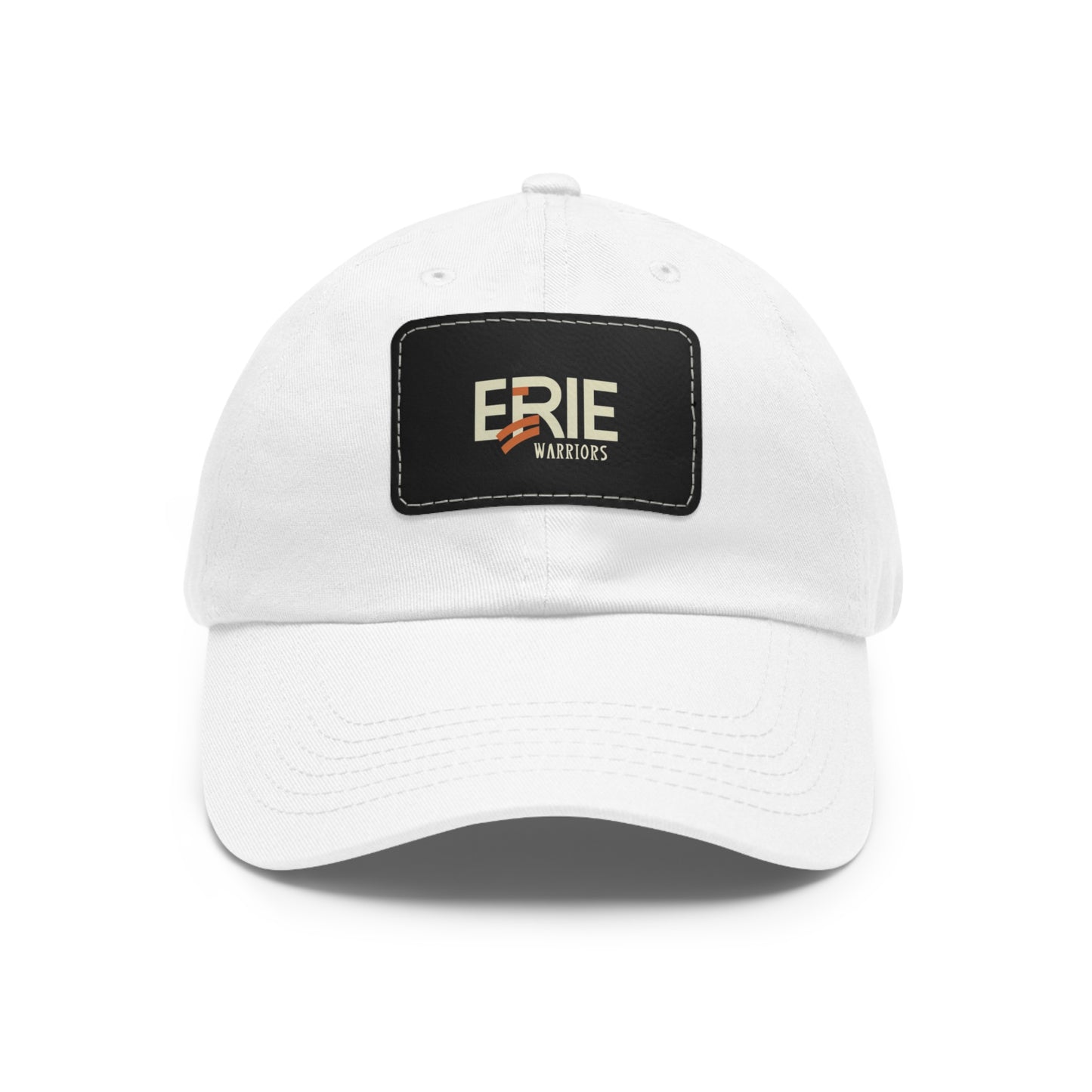 "Erie Warriors Embroidered Leather Patch Hat for Men & Women"