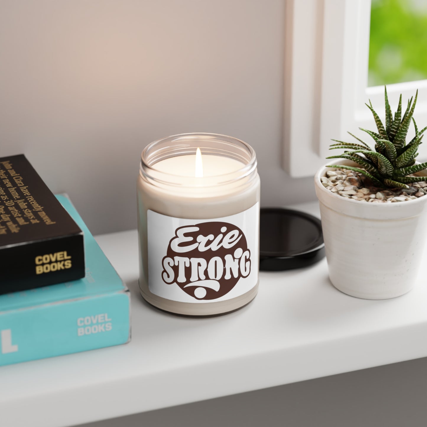 9oz Erie Strong Scented Soy Aromatherapy Candle, Eco-Friendly