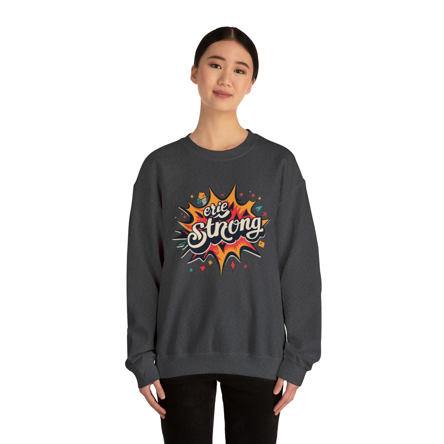 "Erie Strong Custom Crewneck Sweatshirt Design"