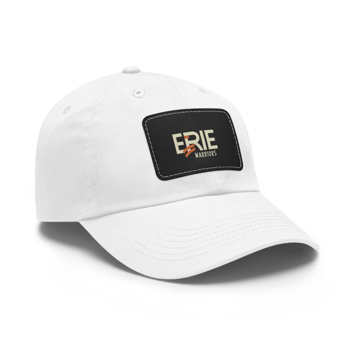 "Erie Warriors Embroidered Leather Patch Hat for Men & Women"