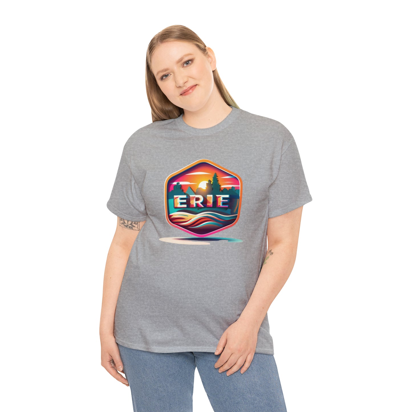 Erie Design Unisex Custom Heavy Cotton Tee Shirt