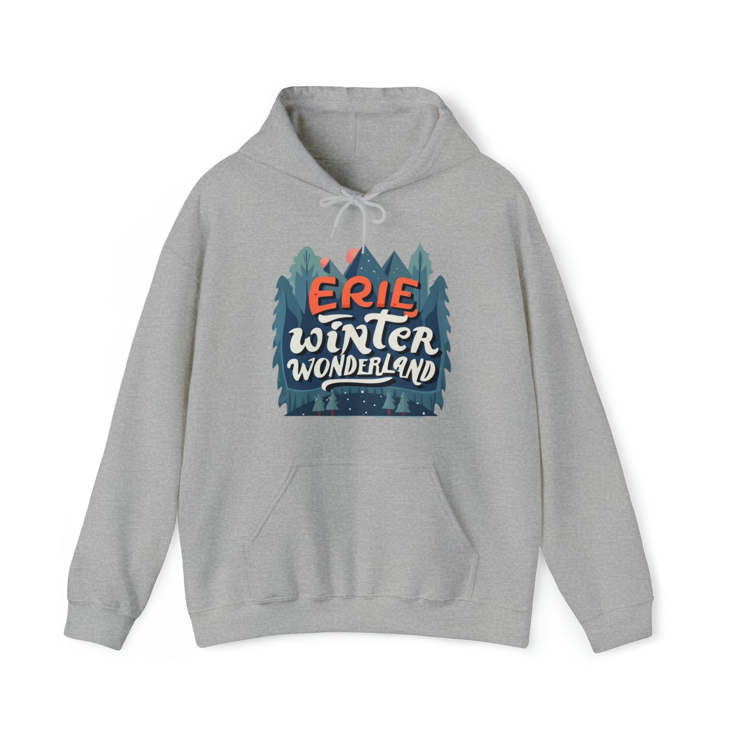 Erie Forest Frost Fest, Unisex Hooded Sweatshirt, Heavy Blend