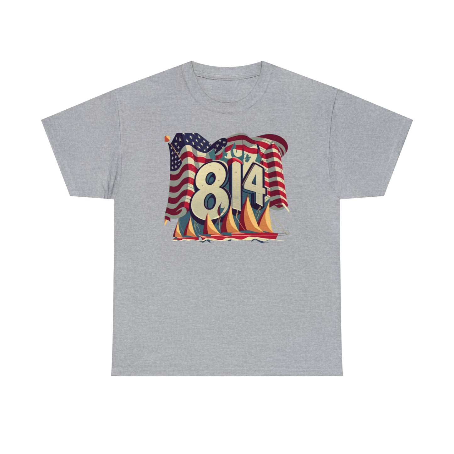 Unisex Heavy Cotton Tee – Erie 814 Design