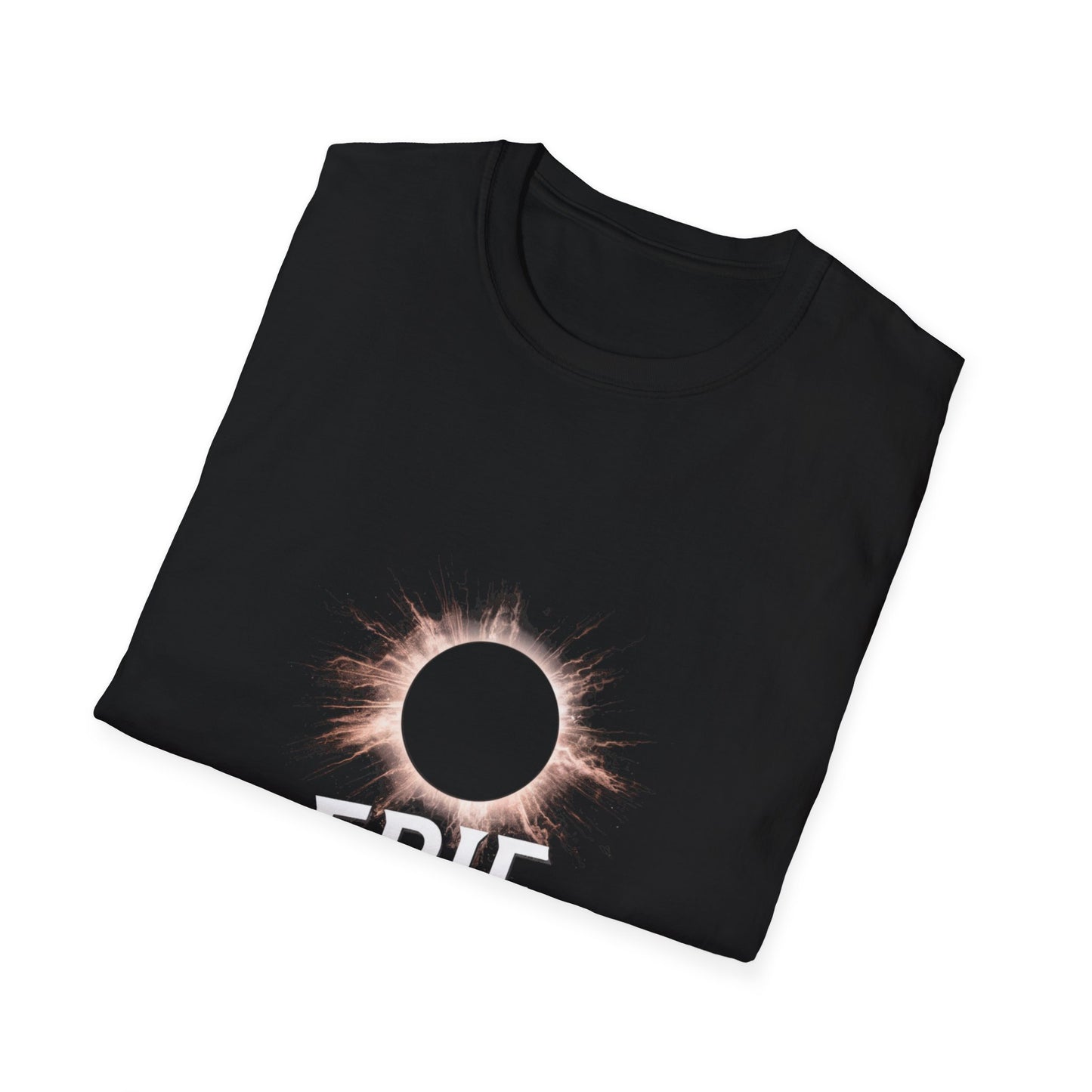 Erie Radiance Eclipse, Unisex Softstyle Tee, Trendy Casual Shirt, Stylish Comfort