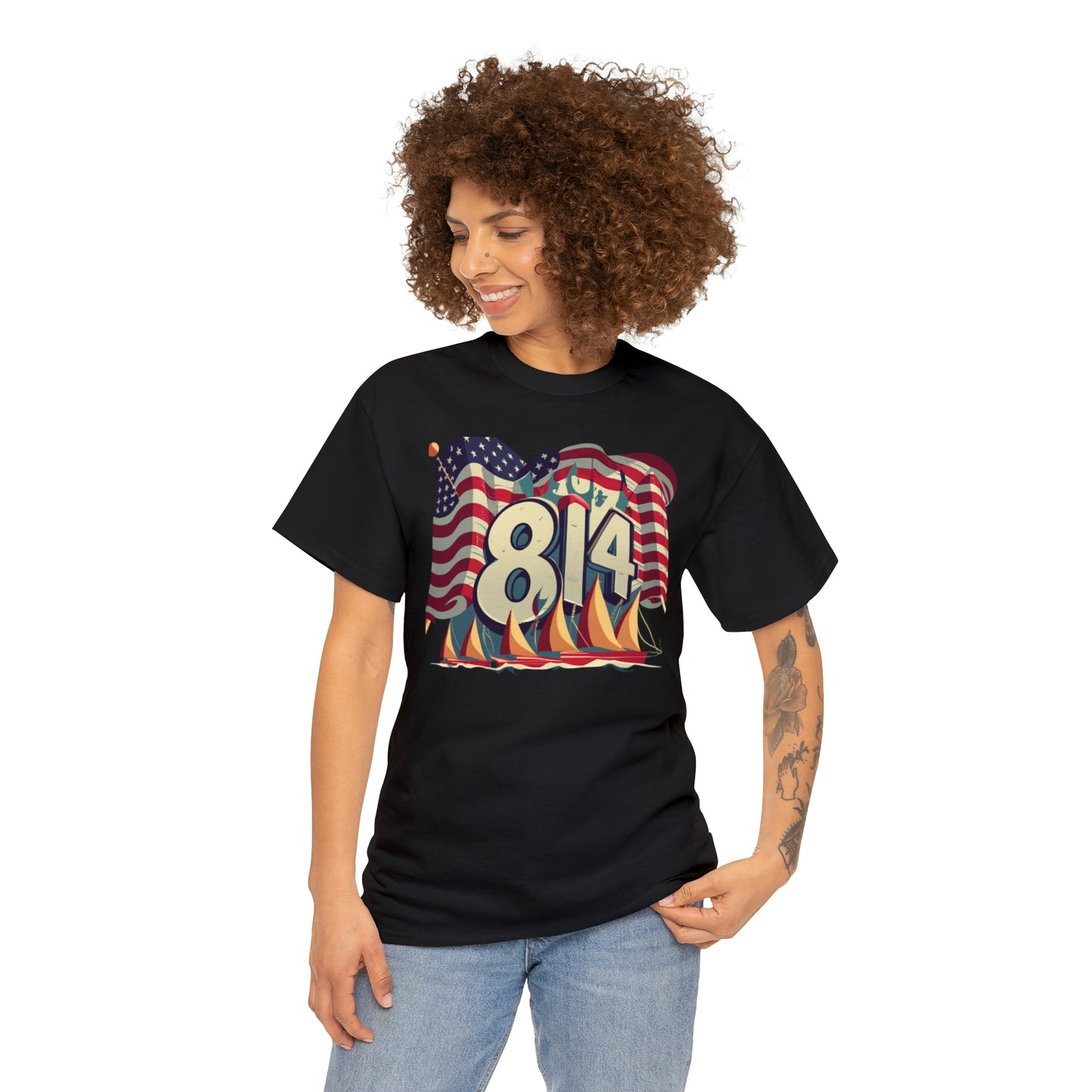 Unisex Heavy Cotton Tee – Erie 814 Design