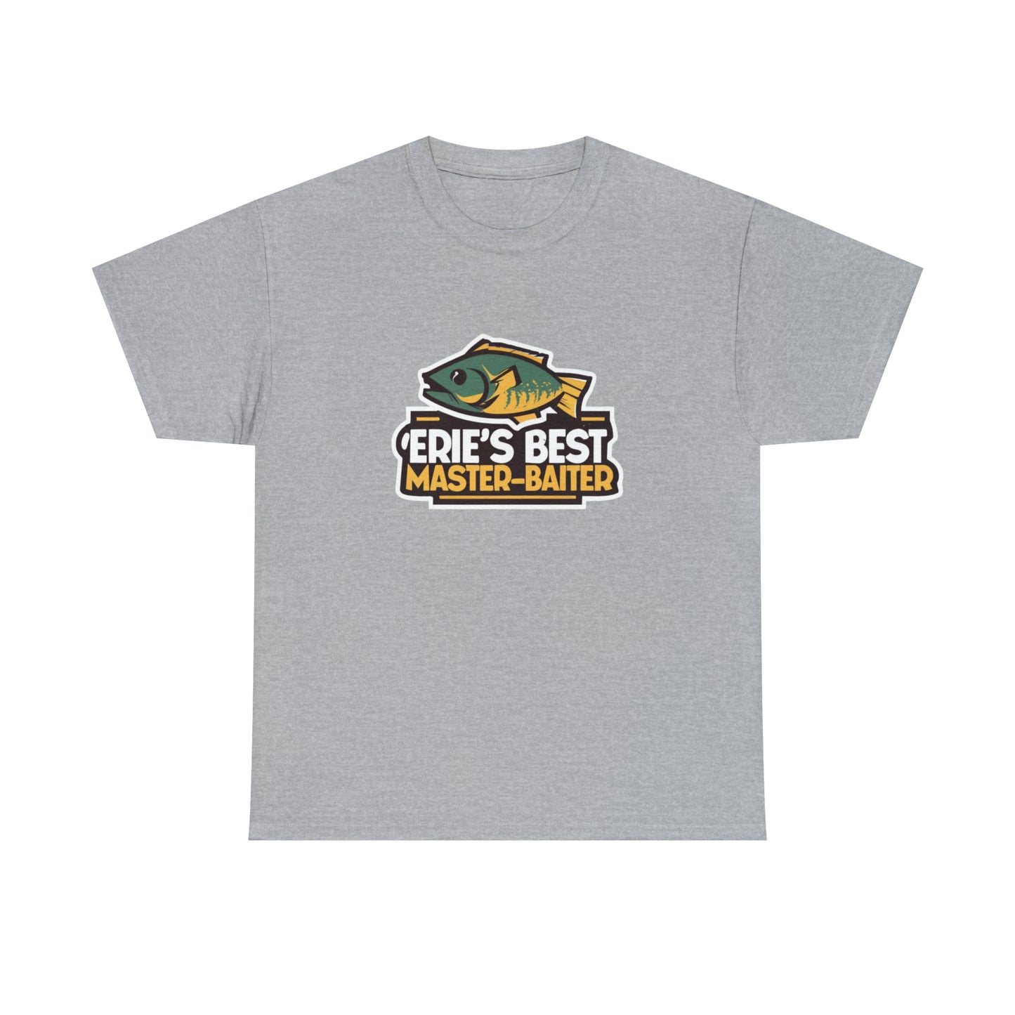 "Erie's Best Baiter Fishing Tee, Custom Heavy Cotton Shirt"