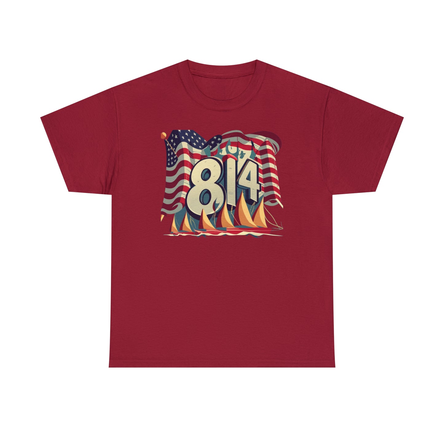 "Erie Design 814 Code Unisex Personalized Heavy Cotton Tee"