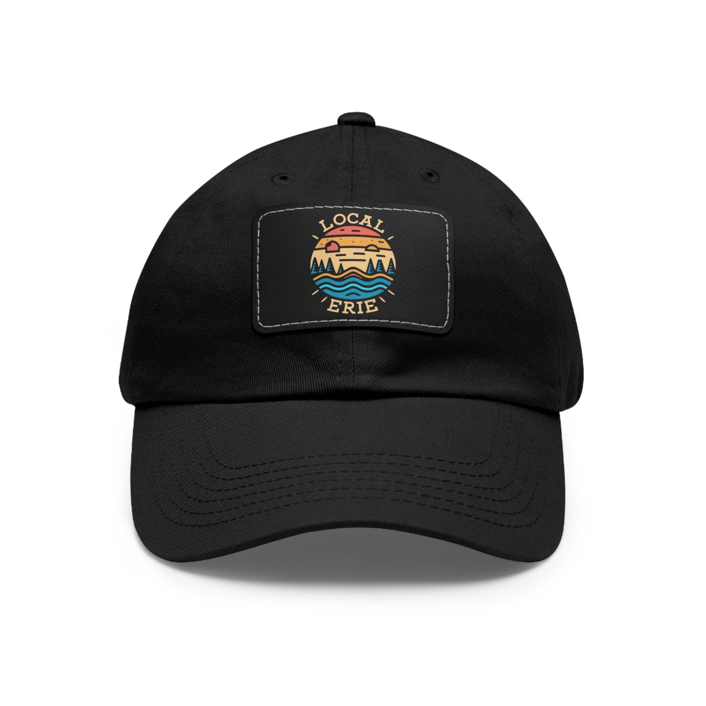 "Premium Erie Design Hat with Leather Patch for Unisex"