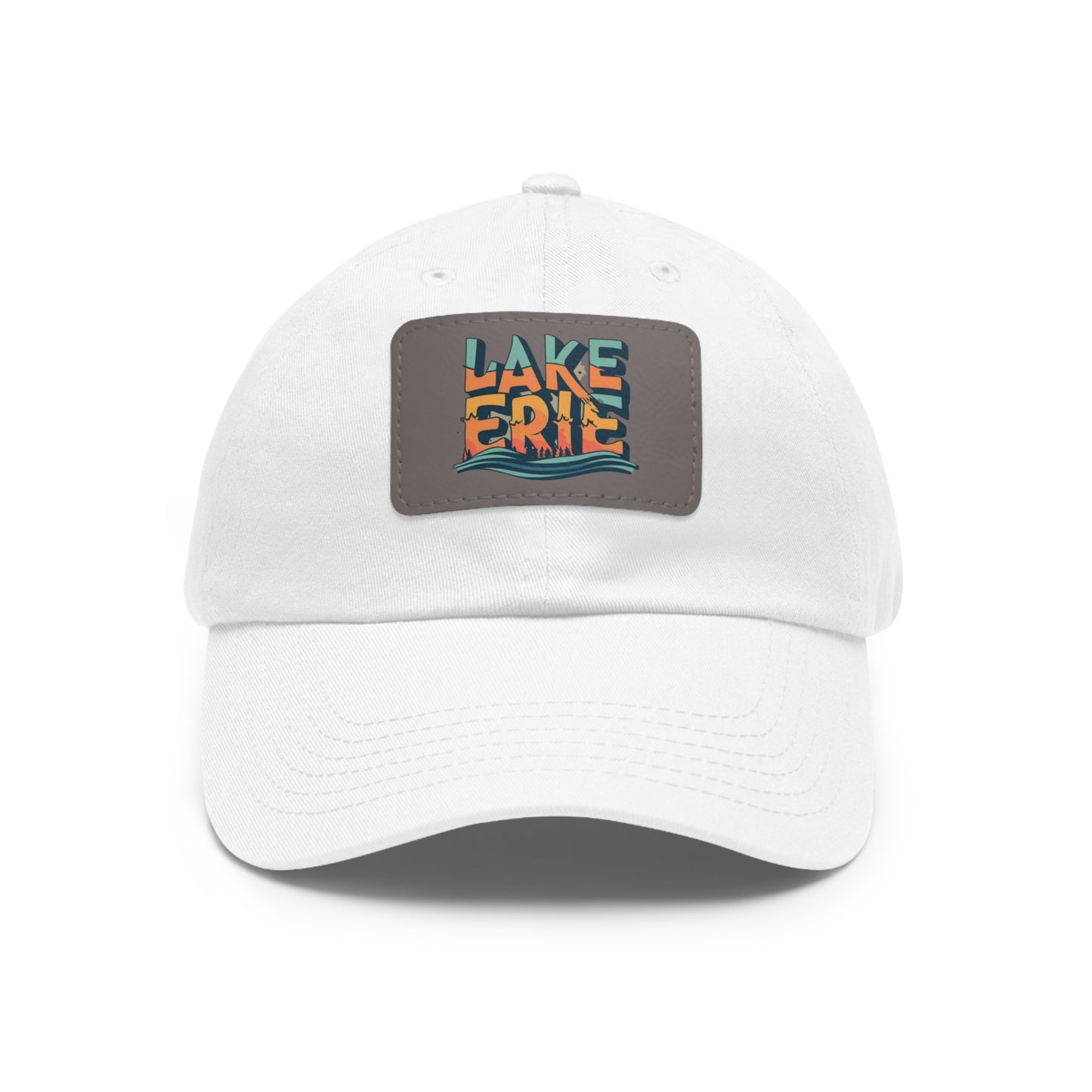 High-Quality Lake Erie Leather Patch Hat for Unisex