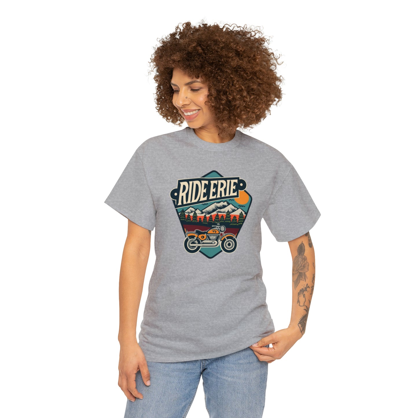 "Erie Design Heavy Cotton Unisex Tee - Custom Casual Shirt"