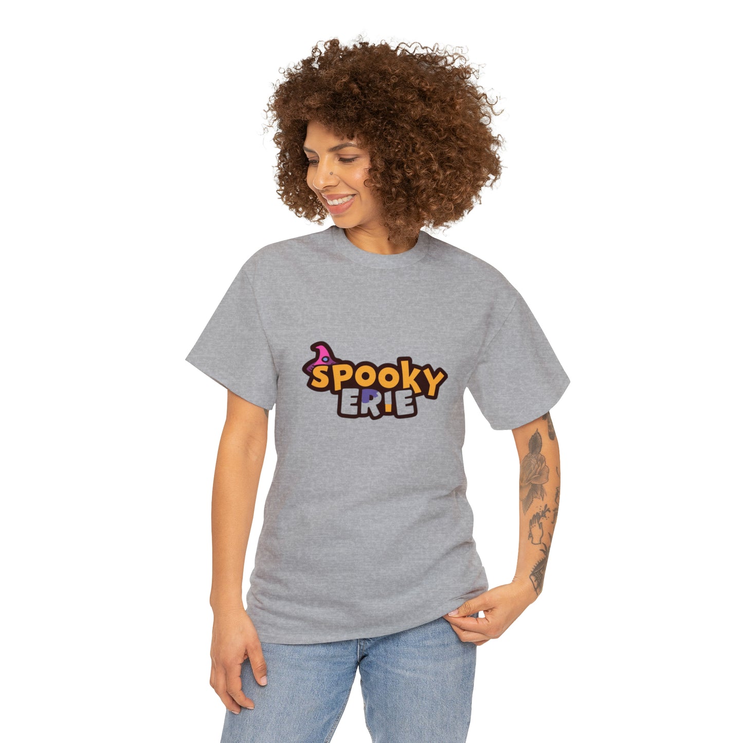 "Erie Halloween Graphic Tee for Men & Women, Custom Design"