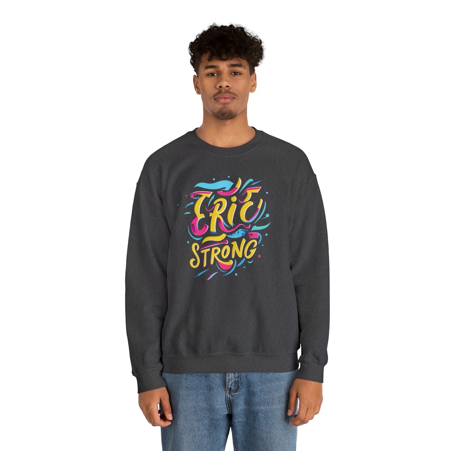 "Erie Strong Crewneck Sweatshirt, Unique Pennsylvania Design"