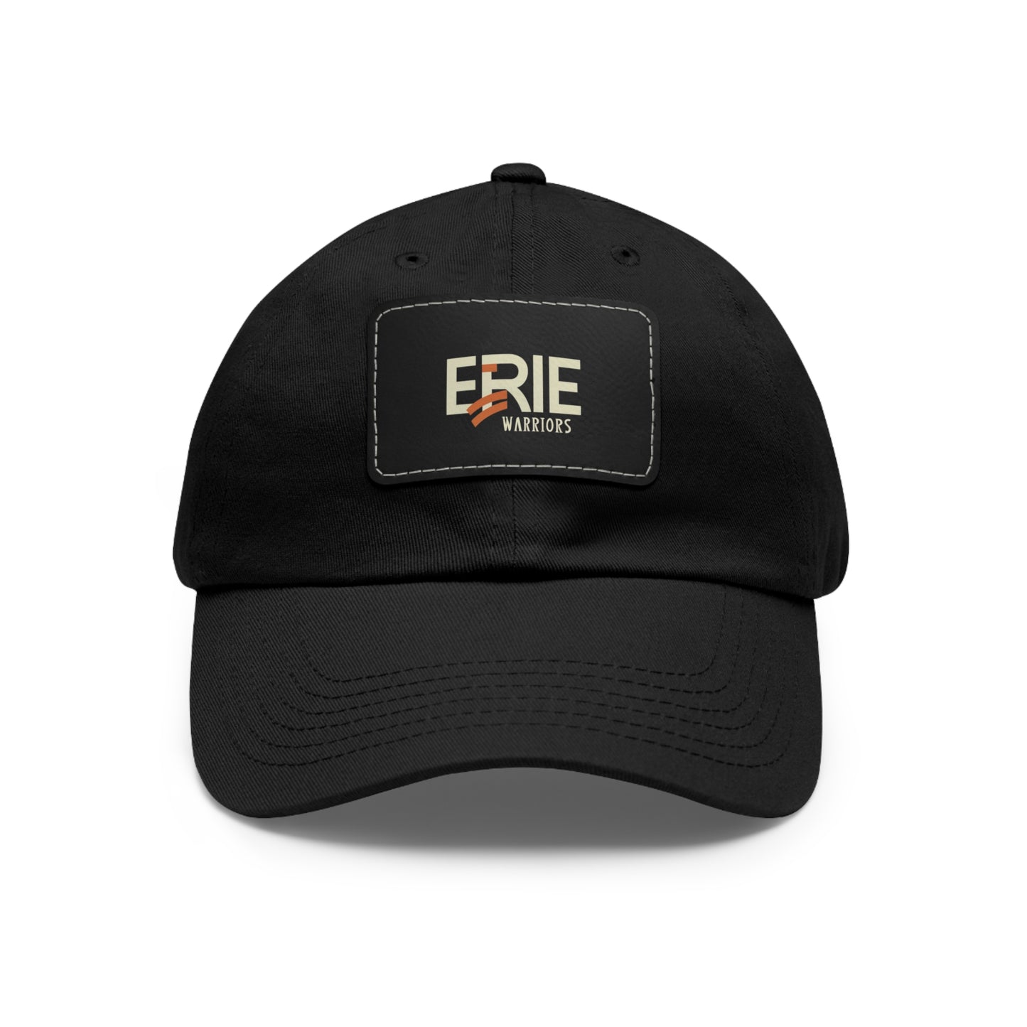 "Erie Warriors Embroidered Leather Patch Hat for Men & Women"